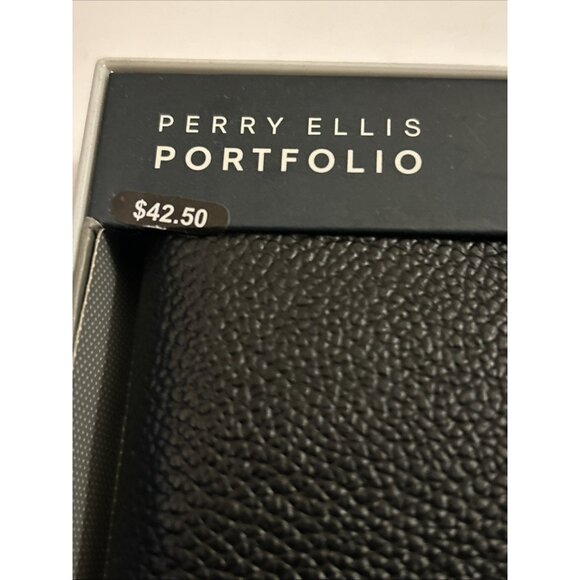 Perry Ellis Portfolio Black Bifold W/removable ID Wallet Sheridan Retails $42.50 - Picture 4 of 14
